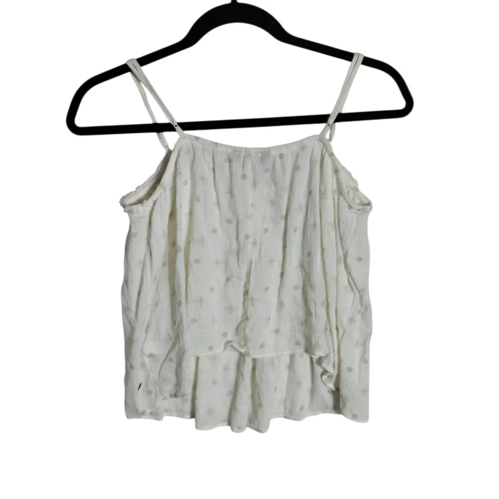 American Eagle Outfitters White Boho Embroidered Camisole Tank Top‎ Small